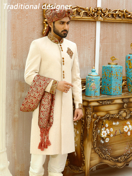 sherwani color for brown skin